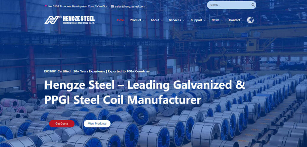 Hengze Steel Group Site